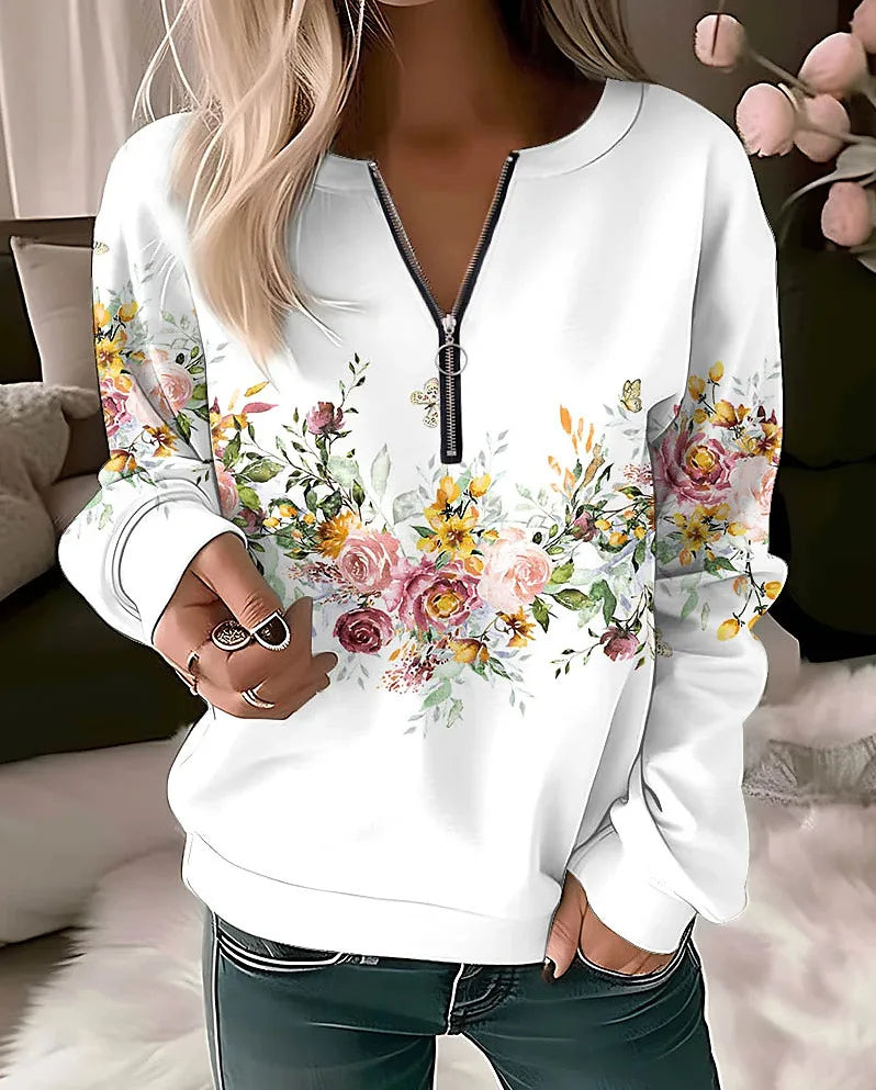 Daffodil | Damen Pullover mit Blumenmuster