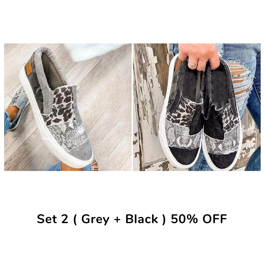 Beverly™ - Entspannter Slip-On aus Canvas mit Tiermotiven