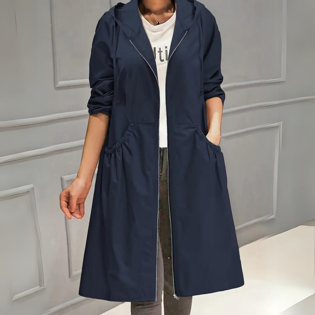 Rhona | Chic Trenchcoat mit Kapuze