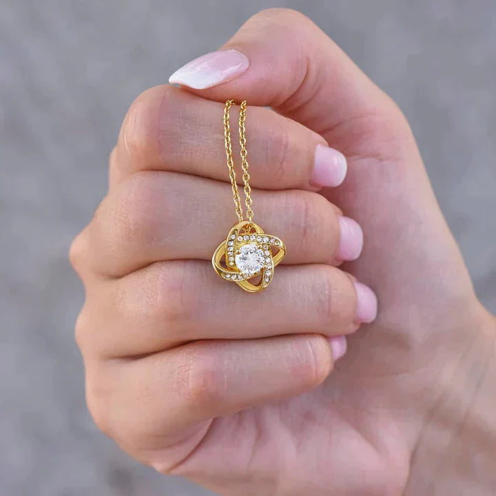 Ewige Blume | Symbolisches Herz mit 14K Kette für deine Geliebte