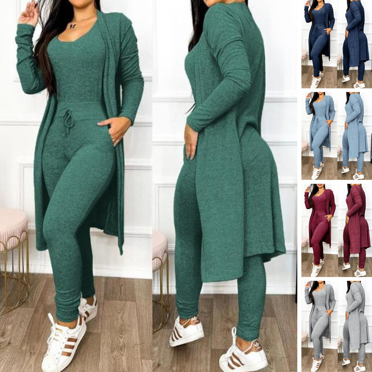 Aubree | Skinny Jumpsuit und Jacke