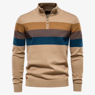 Caleb | gestreifter Retro Pullover