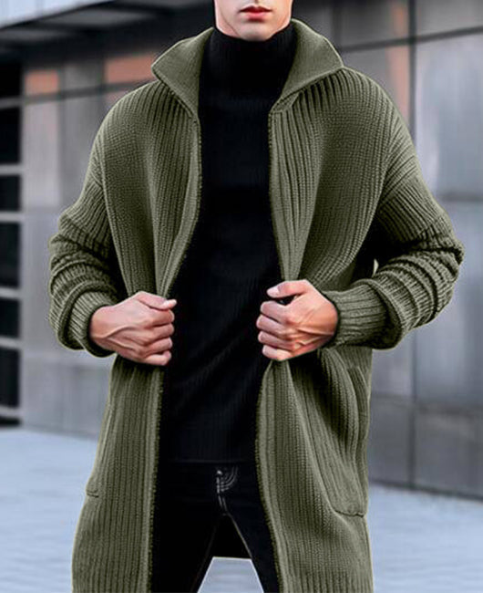 Trevor | Langer Strickcardigan für Männer