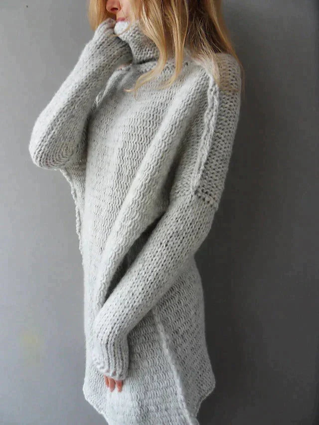 Alexis | Großer grauer Pullover