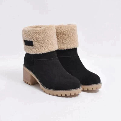 Hanne | Warme Winterstiefel aus Veloursleder