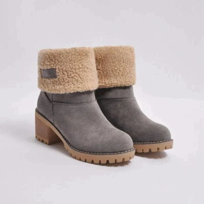 Hanne | Warme Winterstiefel aus Veloursleder