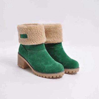 Hanne | Warme Winterstiefel aus Veloursleder