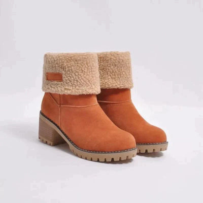 Hanne | Warme Winterstiefel aus Veloursleder